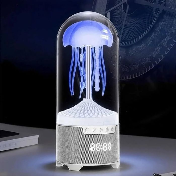 Лампа ночник медуза с часами