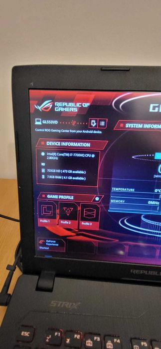 Laptop Asus ROG GL553VD