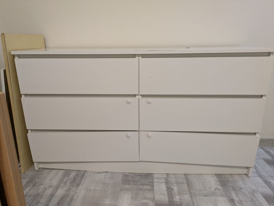 Comoda alba 6 sertare