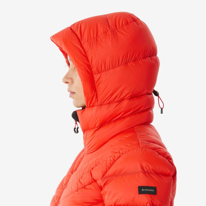 Geacă din puf Trekking Mt500 -10°c Roșu - produs resigilat Decathlon
