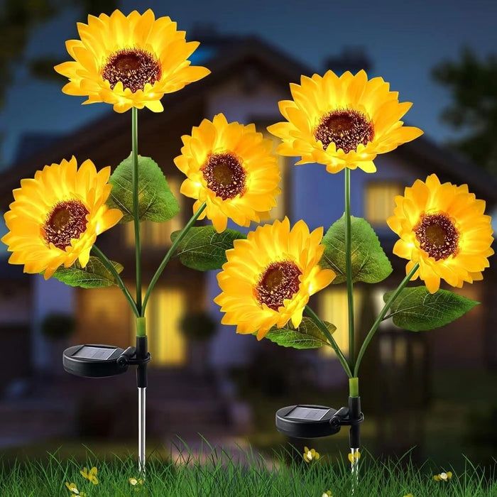 Lampa Solară Floarea-soarelui  Set 2 buc de Vânzare