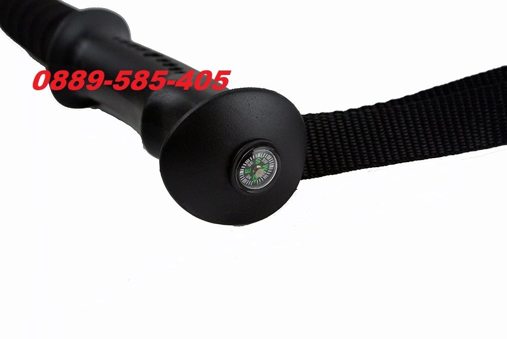 Качествена туристическа алуминиева щека с компас за ходене щеки