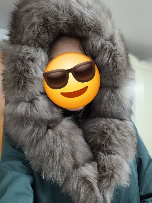 Зимняя парка с мехом песца