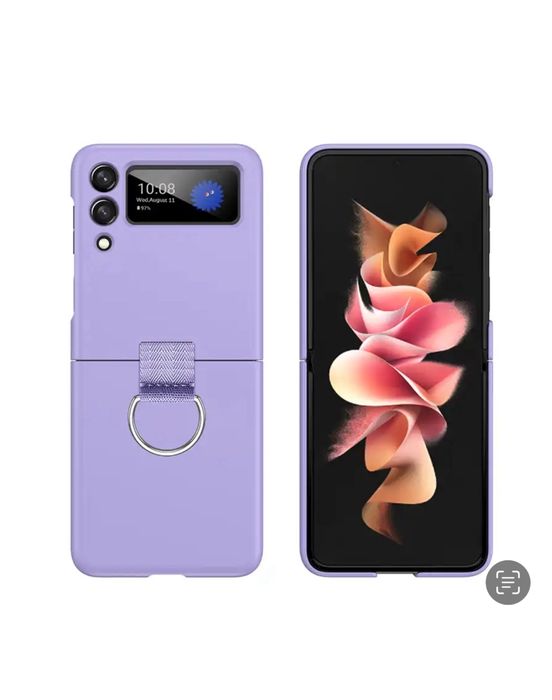 Samsung Z FLIP 3 4 5 6 7 7 FE Husa Slim Din Plastic cu Inel Squad Case