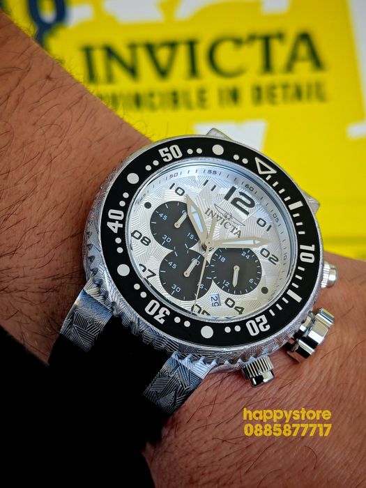 INVICTA Hummer Silver 52 mm, Инвикта нов мъжки часовник