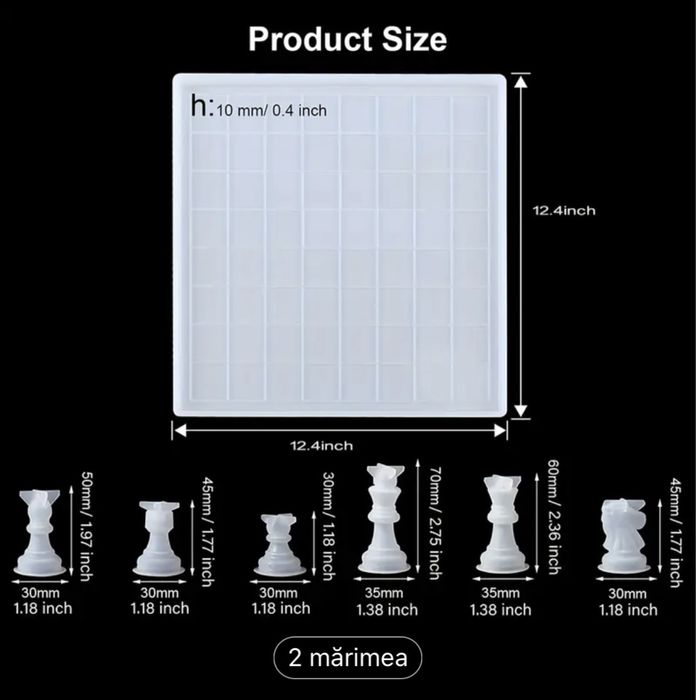 Matrite rasina epoxidica - tabla de sah