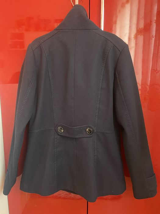 Palton fete bleumarin