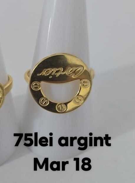 Inel Argint placat cu aur