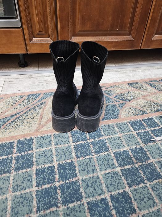 Замшевые ботильоны, ботинки, полусапожки