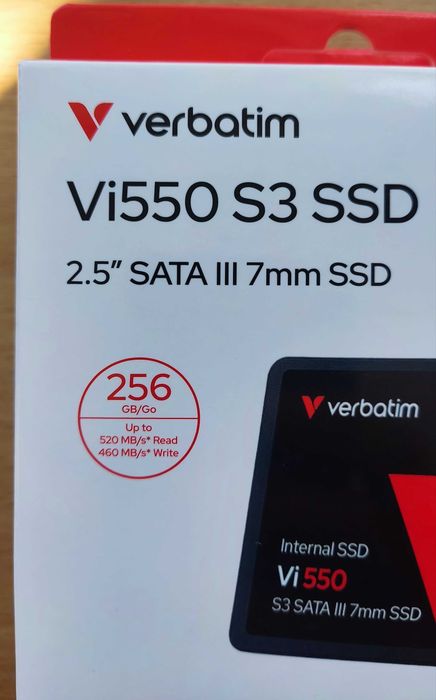 НОВ SSD Verbatim VI550 S3 2.5" 256 GB