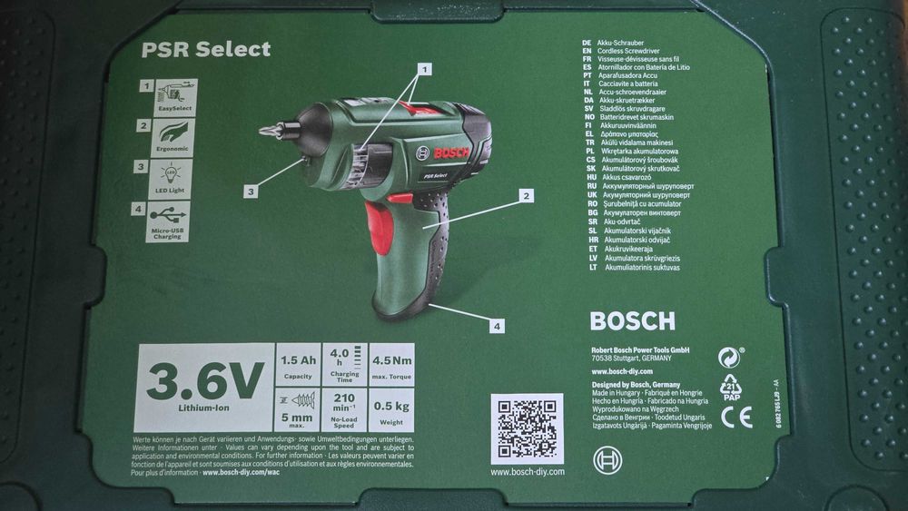 Surubelnita Bosch PSR Select Sigilata!