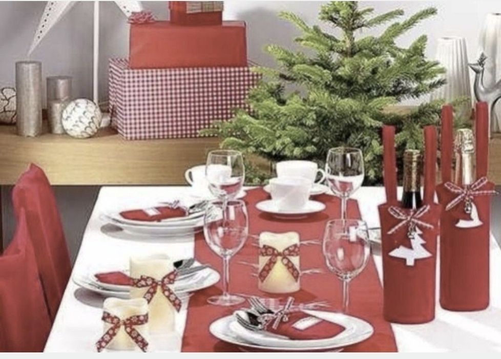 Set de 3 lumanari cu baterii cu fundite festive detasabile