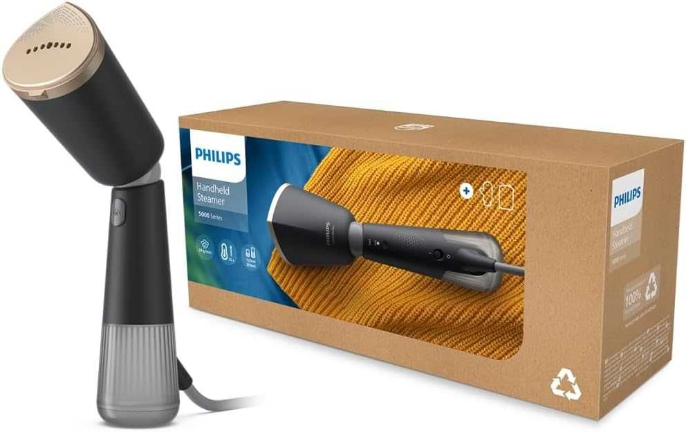 ПРОМО Нов 2г Гаранция Мощен Уред за Гладене с Пара Вертикална Ютия PHILIPS STH5030/80, 1300W