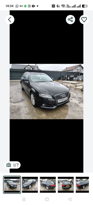 Piese motor cutie punte ușa aripa kit injecție haion audi A4 b8 2009