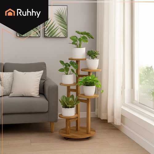 Дървена поставка за цветя / Цветарник / Стойка за цветя