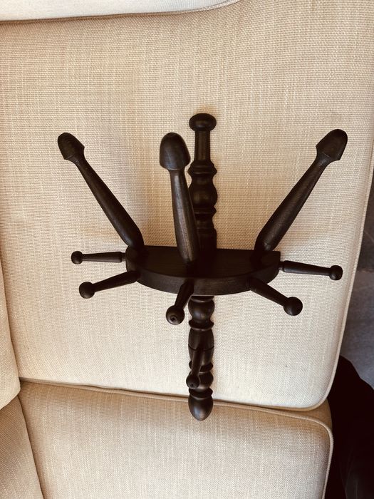 Антична датска дървена закачалка – масив, ок. 1900 г.