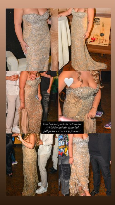 rochie full pietre negociabil m-L