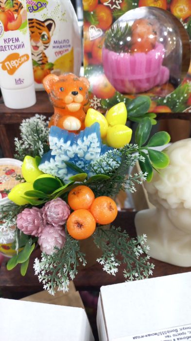 Мыло ручной работы Букеты Тюльпан, Розы, Пионы, Лилии, Подсолнухи