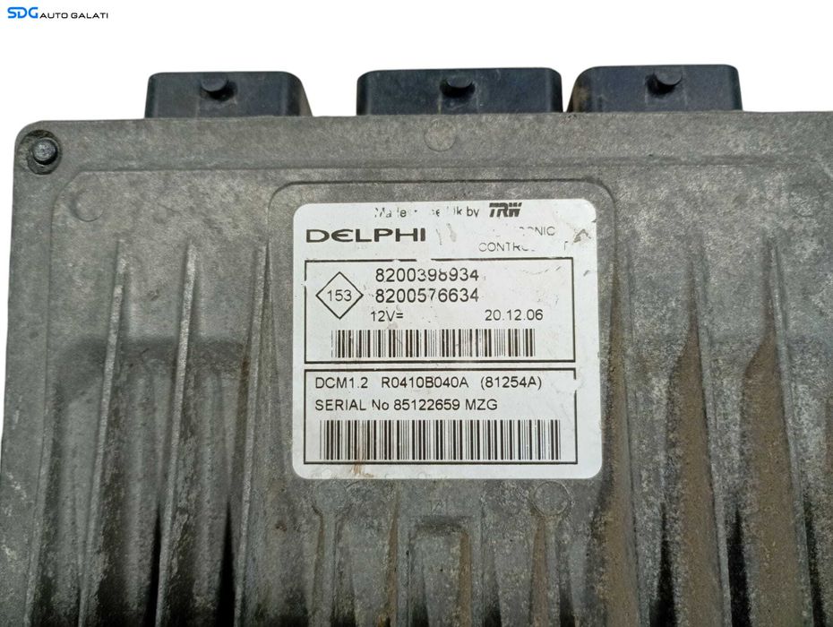 ECU Calculator Motor Delphi Renault Modus 1.5 dCi 2004 - 2012 Cod 8200398934 8200576634 [LC0676] [LC0678]