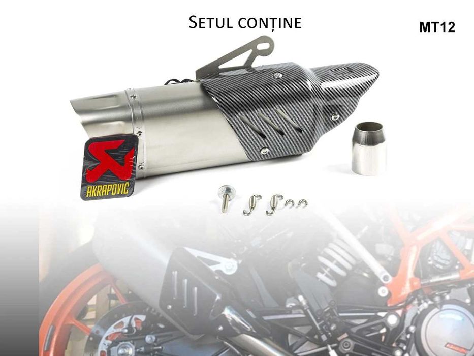 Tobă sport de evacuare AKRAPOVIC pentru motocicletă
