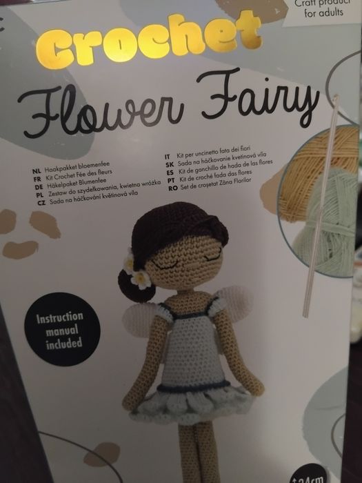 Комплект за изработка на фея от прежда