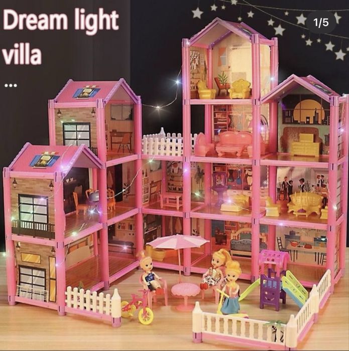 кукольный домик мебелем