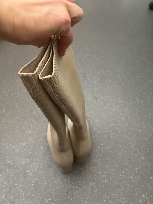 Ботуши бежови текстил