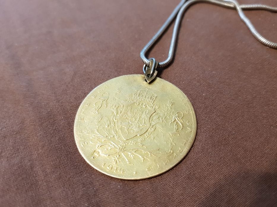 Екстремно рядък златен пендар ФЕРДИНАНД 1914