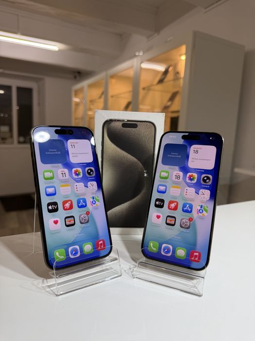  iPhone 15 Pro black si natural • Garantie 2 ani • + cadou