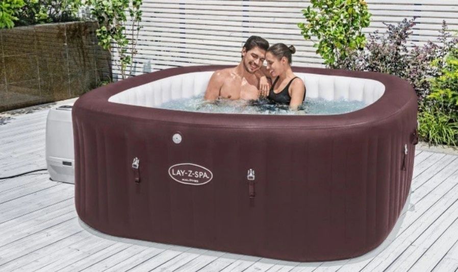 НОВО Суперлуксозно надуваемо джакузи MALDIVES hidro 2.01м-2.01-80см