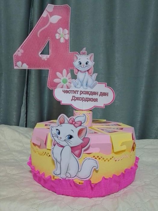 Картонена торта  ръчна изработката