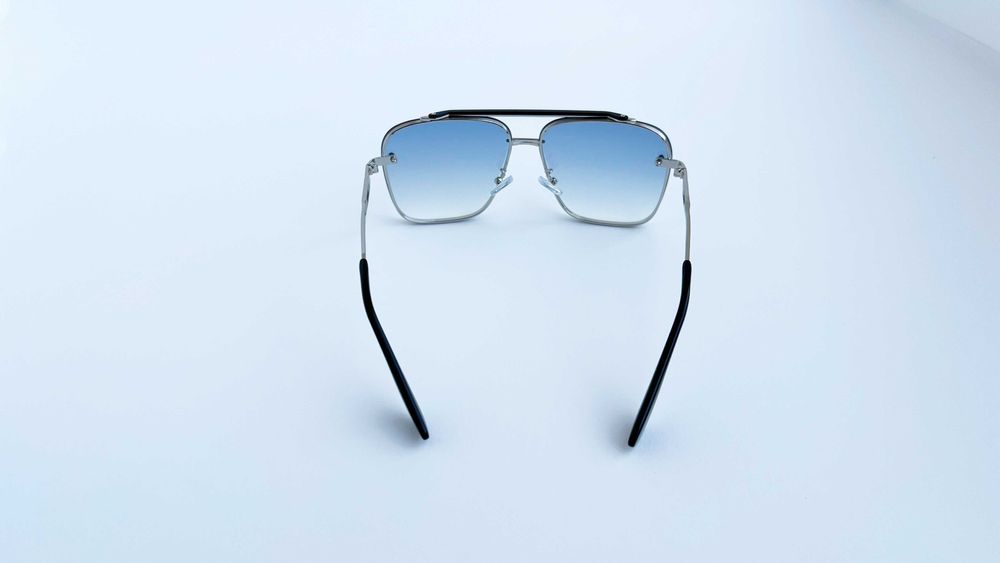 Ochelari de soare Dita Mach Six - Rama argintie Lentile albastre