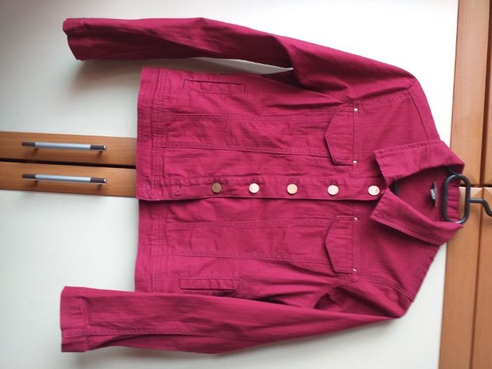 Дамско късо памучно яке