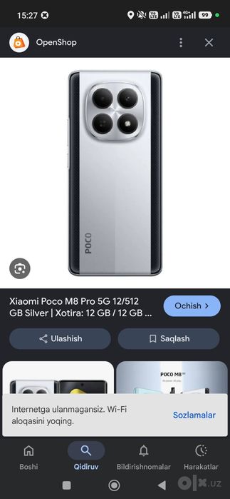 POCO M8 Pro 5G 12/512GB SILVER