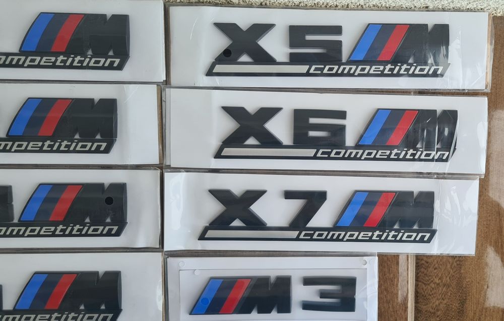 Емблема BMW  X1 X2 X3 X4 X5 X6 X7 M Competition M1 M2 M3 M4 M5 M6 M7 M