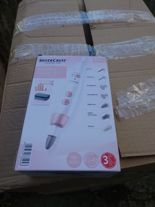 Комплект за маникюр педикюр и вакуум за почистване на лице Silver Cres