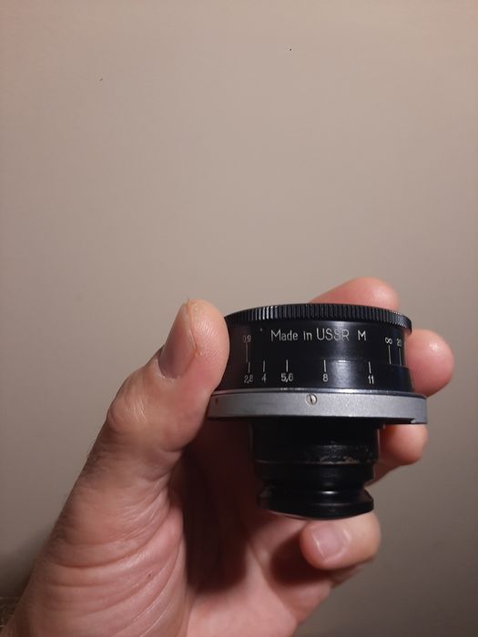 Jupiter 12, 35mm/2.8 contax/ kiev cu vizor, cutie originala