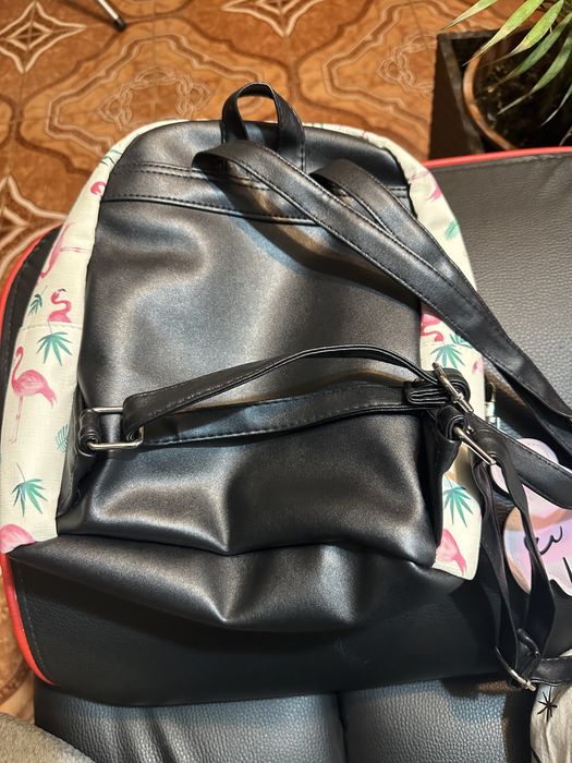 Rucsac cu breloc flamingo