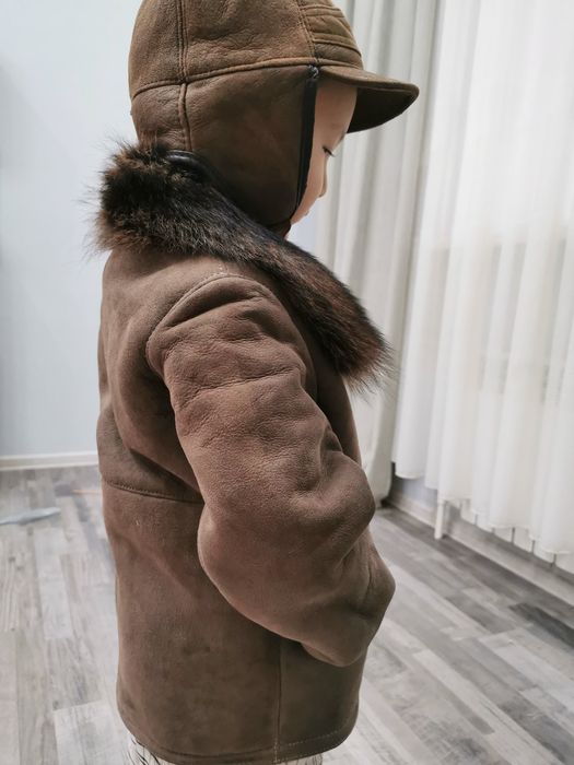 Дубленка натуральный для мальчика