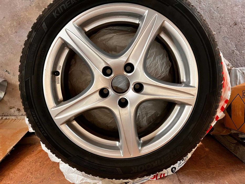 Set jante Ronal r17 5x112 cu anvelope Hankook allseason 235/45R17+ inele centrare de la 66 la 57.1