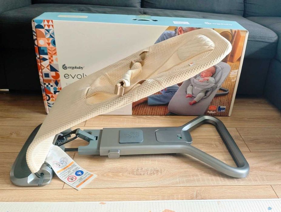 Бебешки шезлонг ErgoBaby Evolve 3 в 1 All Mesh Cream