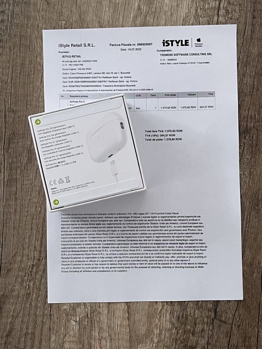 Apple Airpods pro 2 - sigilate(factura)