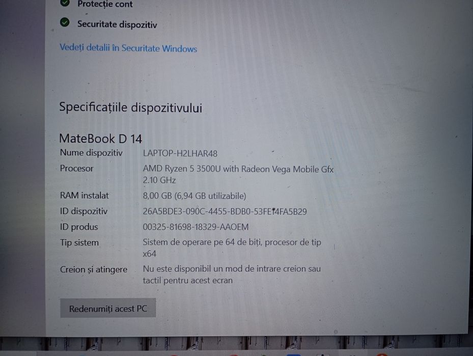 Laptop Matebook D14 Huawei