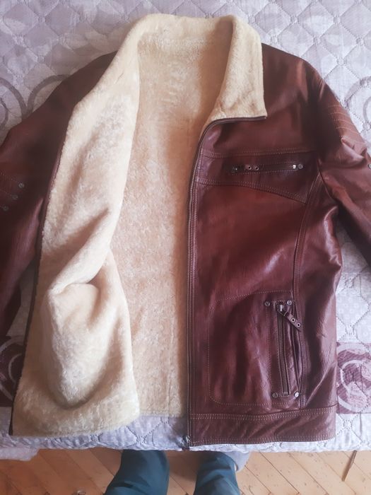 Зимно мъжко кожено яке