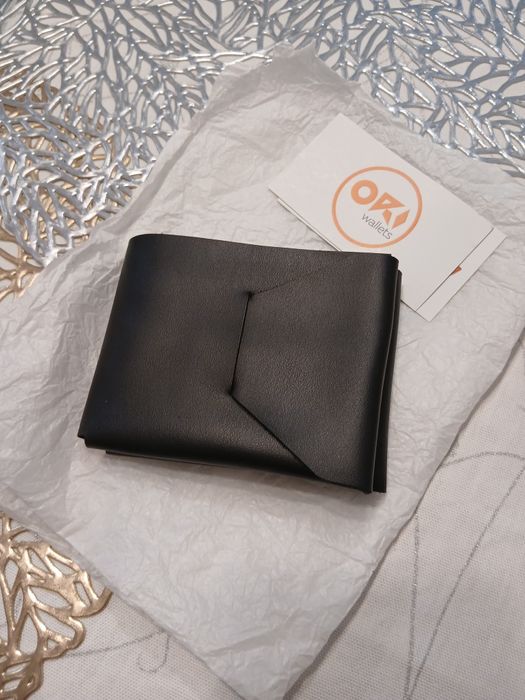 Кожен портфейл естествена кожа оригами