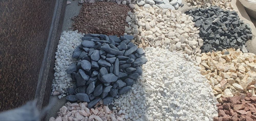 Камушки чёрний декоративни для ландшафтни дезайн