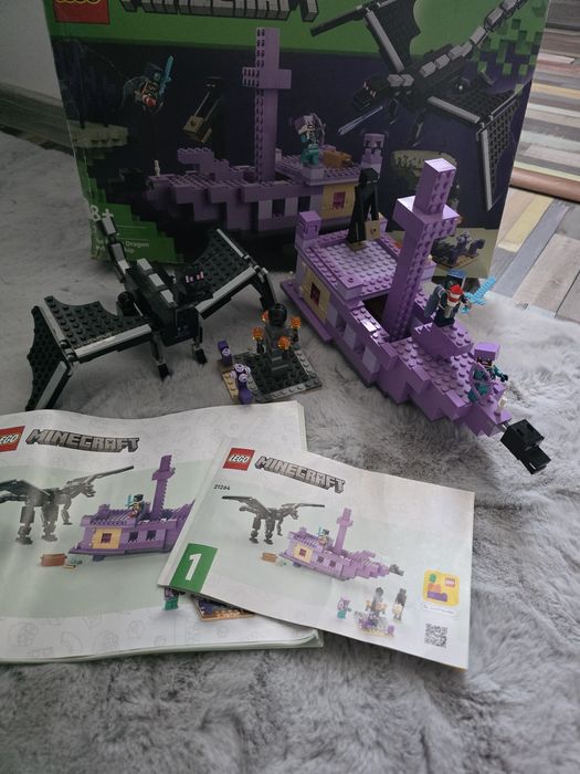 LEGO® Minecraft® - Dragon Ender si Corabia din End 21264