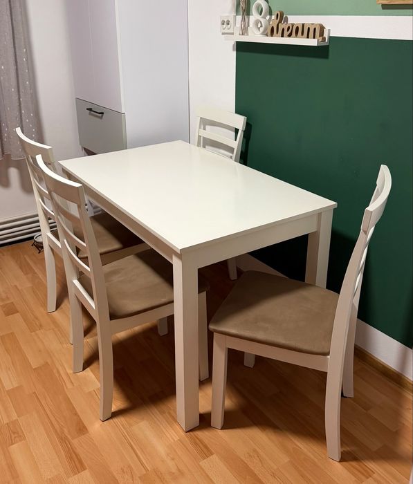 Set masă bucătărie cu 4 scaune