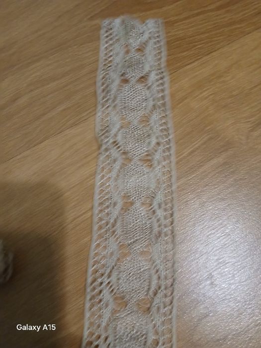 Памучна дантела,плетена на една кука.