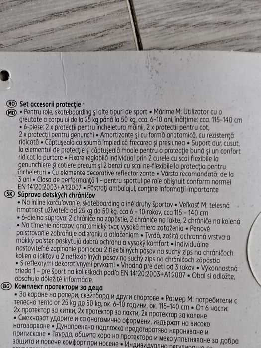 Set accesorii protecție copii role, bicicleta noi